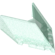 Lego Windscreen 6 x 4 x 1 1/3 Pointed / Opal Trans-Light Blue