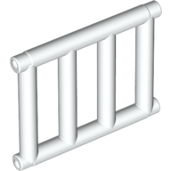 Lego Bar 1 x 4 x 3 [End Tabs] / White