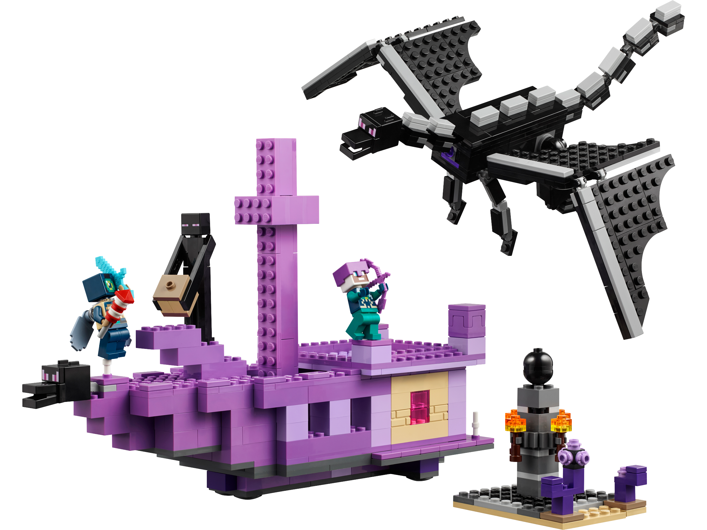 Lego The Ender Dragon and End Ship