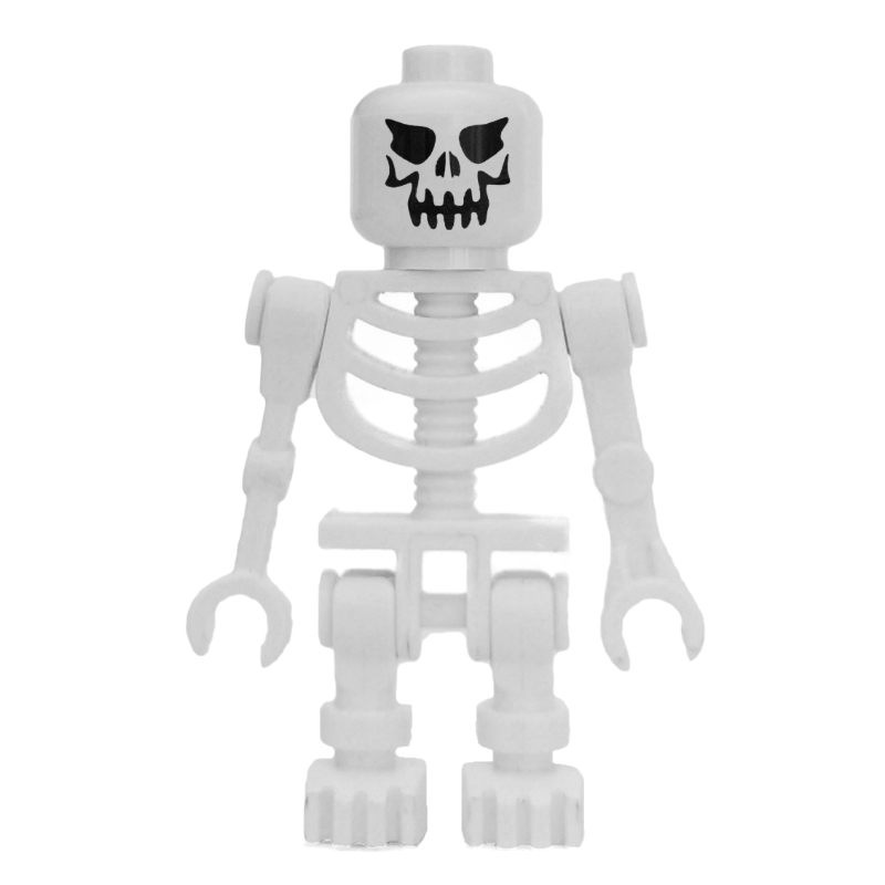 Lego Skeleton, Evil Face, Straight Mechanical Arms