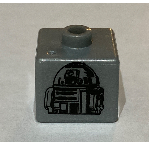 Lego Pen Bead, Square with R2-D2 Print