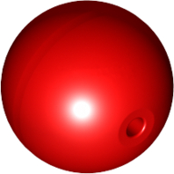 Lego Projectile, Large Figure Weapon, Zamor Sphere / Ball / Red