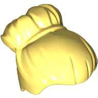 Lego Hair Large High Bun / Bright Light Yellow