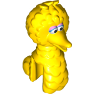 Lego Minifig Head Special, Big Bird / Yellow
