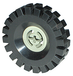 Lego Wheel with Split Axle Hole with Black Tire 17 x 43 (3482 / 3634)
