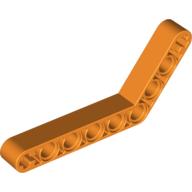 Lego Technic Beam 1 x 9 Bent (6 - 4) Thick / Orange