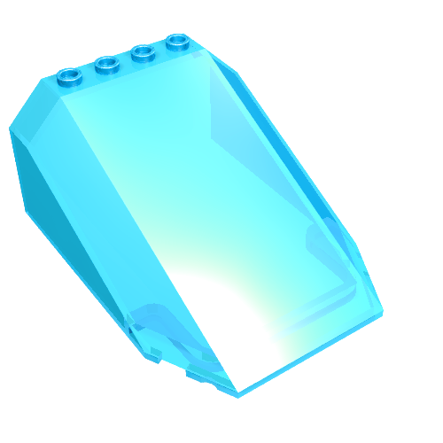 Lego Windscreen 8 x 6 x 3 Wedge / Trans-Light Blue