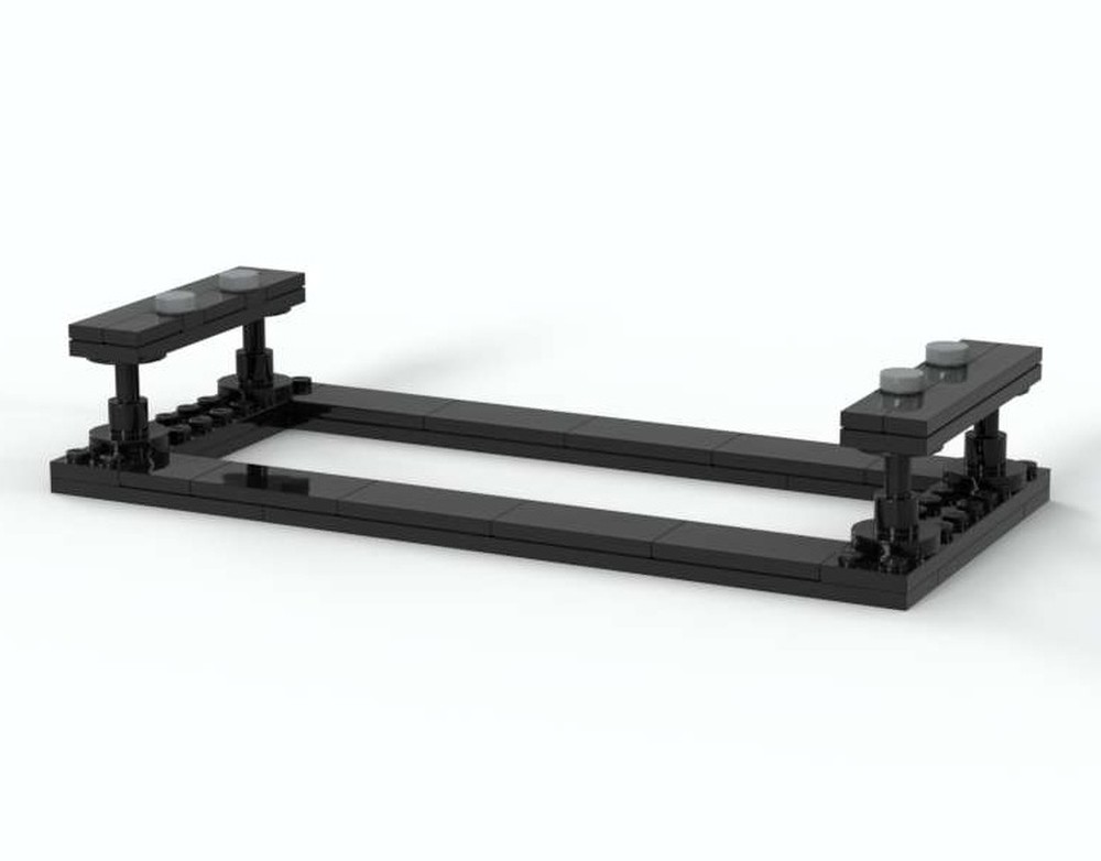 Lego Stand for the MOC Field railway diesel locomotive based on LKM Ns 1