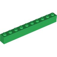 Lego Brick 1 x 10 / Green