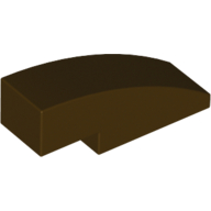 Lego Brick Curved 3 x 1 No Studs / Dark Brown