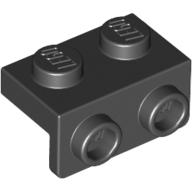 Lego Bracket 1 x 2 - 1 x 2 / Black