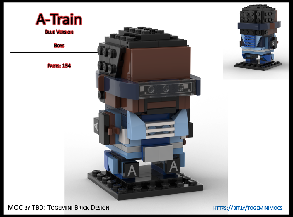 Lego A-Train - Blue Style - Boys - Brickheadz