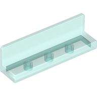 Lego Panel 1 x 4 x 1 with Rounded Corners [Thin Wall] / Trans-Light Blue