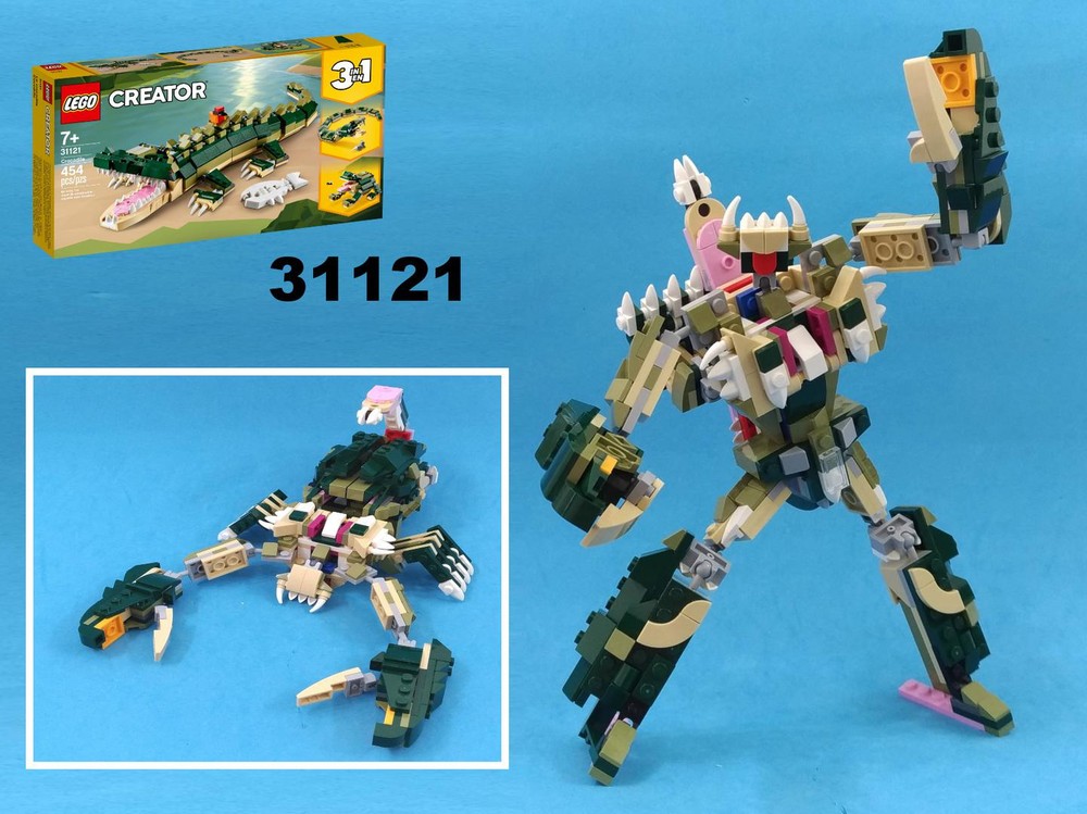 Lego Transformer Scorponok/Scorpion from LEGO Creator set 31121: Crocodile