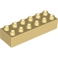 Lego Duplo Brick 2 x 6 / Light Yellow
