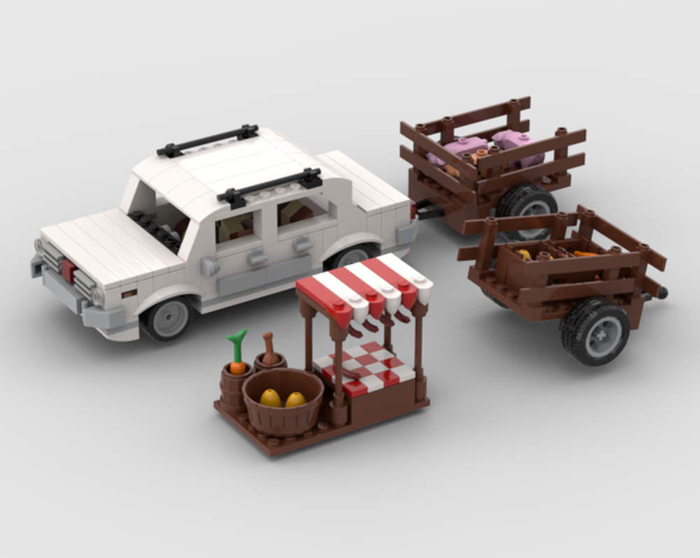 Lego Lada 1200 / VAZ 2101 at the market