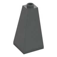 Lego Brick Sloped 75° 2 x 2 x 3 Double Convex / Dark Bluish Gray