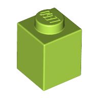 Lego Brick 1 x 1 / Lime