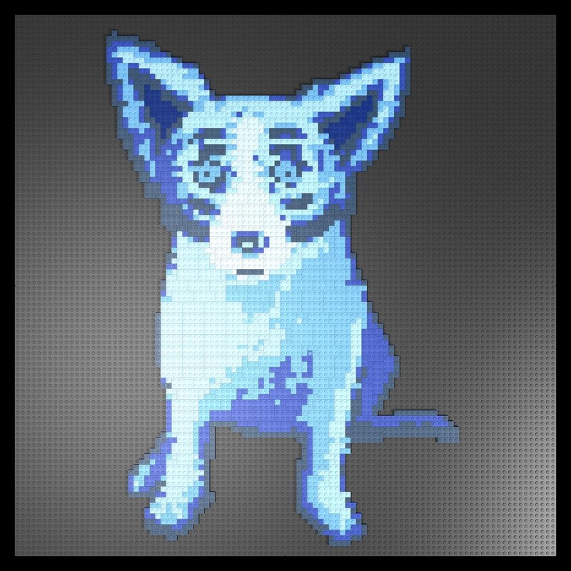 Lego Blue Dog
