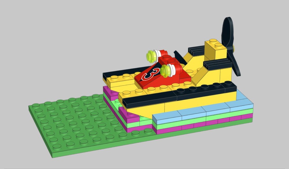 Lego 2883-1 Airboat Frame Rack