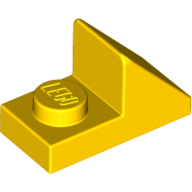 Lego Brick Sloped 45° 2 x 1 with 2/3 Cutout [New Version] / Yellow