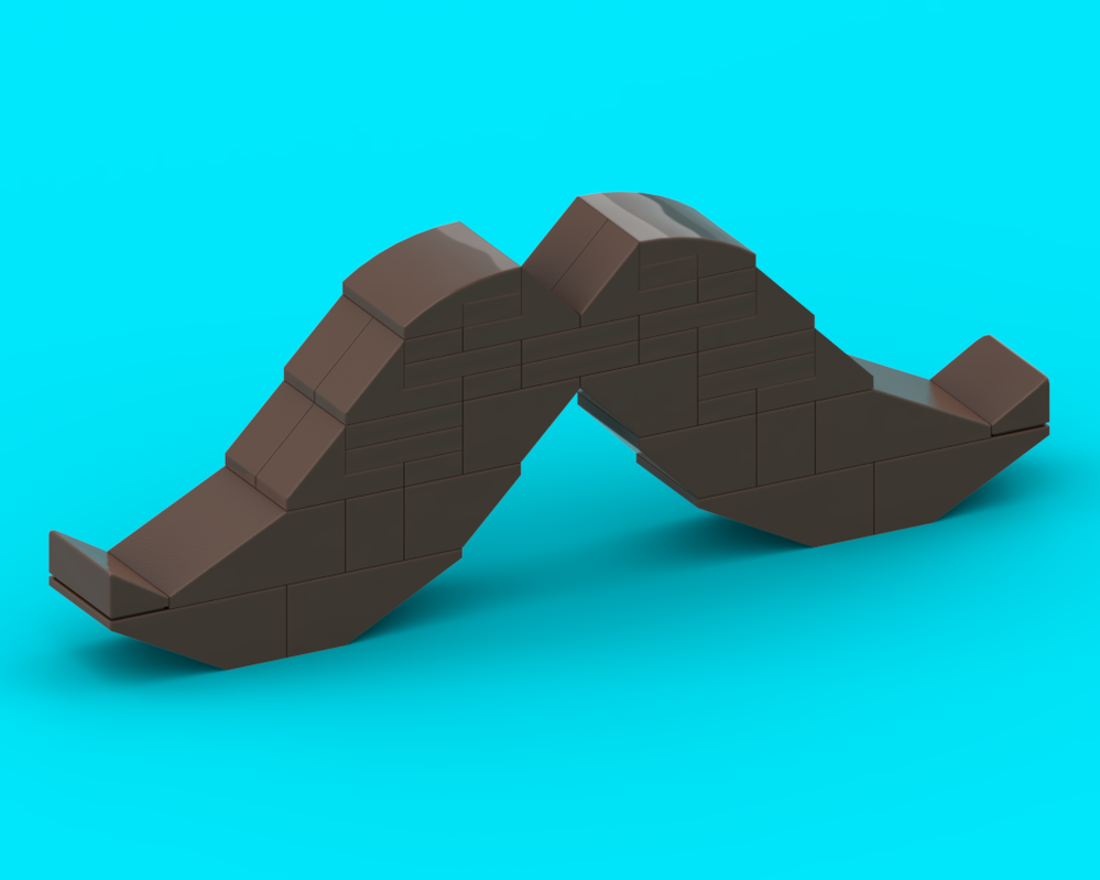Lego Brown Mustache