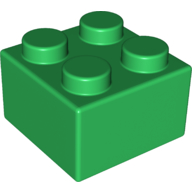 Lego Brick Soft 2 x 2 / Green