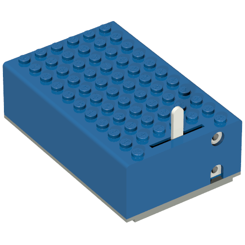 Lego Battery Box, 4.5V 7 x 11 x 3 Type 1 [Complete Assembly] / Blue