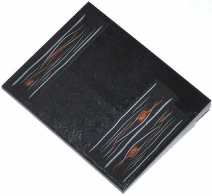 Lego Slope 10 6 x 8 with 3 Wooden Boards Pattern (Stickers) - Set 79109 / Black