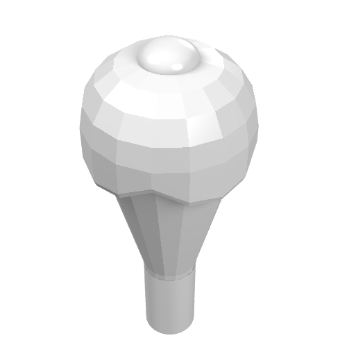 Lego Food Ice Cream Cone with Ice Cream / White