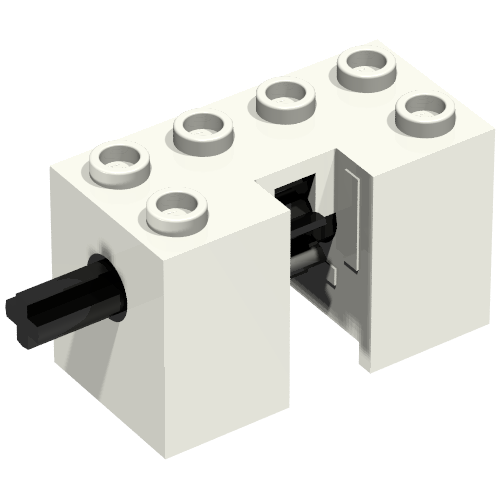 Lego Technic Rack Winder [Complete Assembly] / White