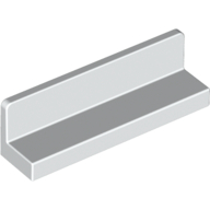 Lego Panel 1 x 4 x 1 with Rounded Corners [Thick Wall] / White