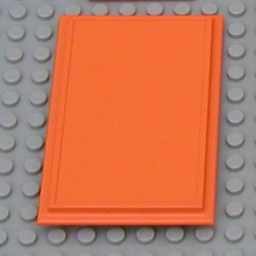 Lego Scala, Building, Wall, Panel 6 x 10 / Orange