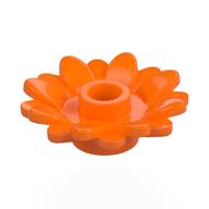 Lego Plant, Sunflower 2 x 2 with 16 Petals / Orange