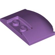 Lego Brick Round 3 x 4 x 2/3 Triple Curved with 2 Sunk Studs / Medium Lavender