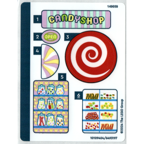 Lego Sticker Sheet for Set 40692-1 / [No Color/Any Color]