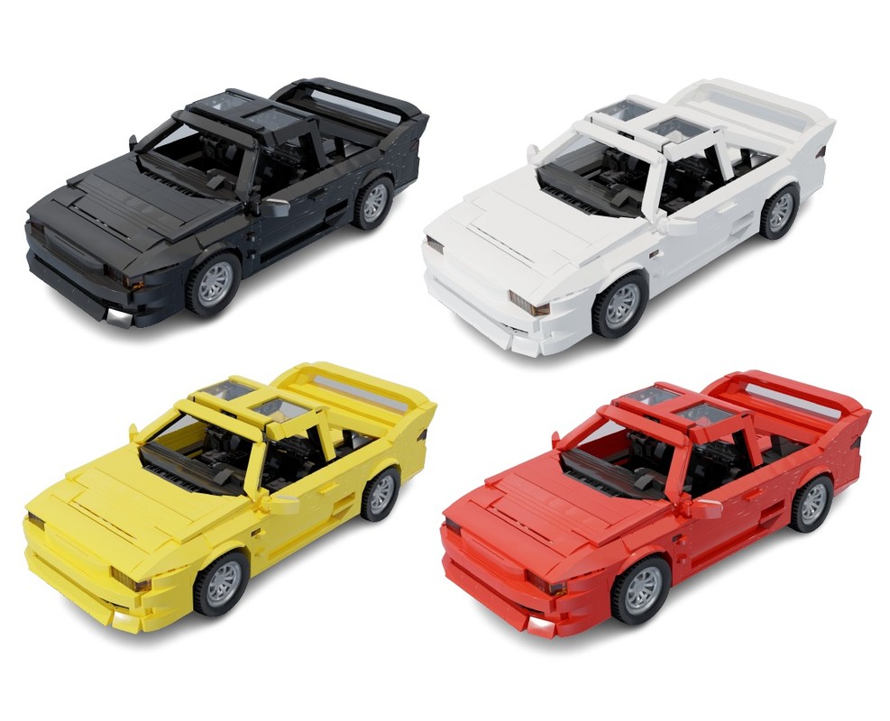 Lego Toyota MR2 - 4 colors (R,Y,B,W)