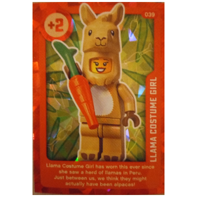 Lego Trading Card, Create the World Living Amazingly - Llama Costume Girl (Foil) / [No Color/Any Color]