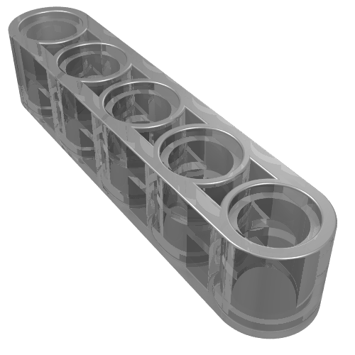 Lego Technic Beam 1 x 5 Thick / Trans-Brown