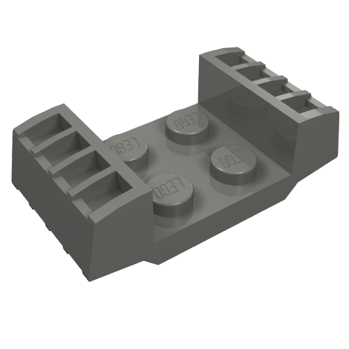 Lego Plate Special 2 x 2 with Grills / Dark Bluish Gray