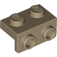 Lego Bracket 1 x 2 - 1 x 2 / Dark Tan