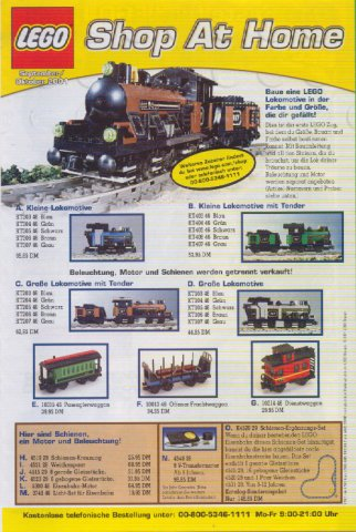 Lego 2001 Insert - World Club Magazine German - September/October