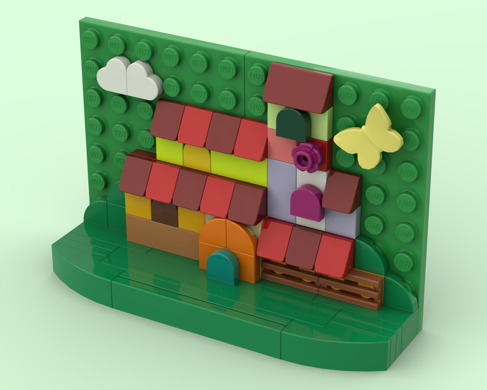Lego Encanto Madrigal House- Scene for set 40774