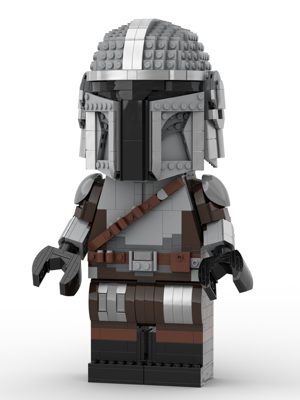 Lego Maxifigure stand for Mandalorian helmet