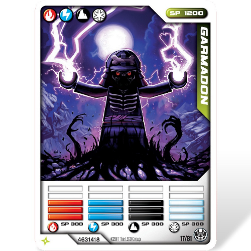 Lego Trading Card, Ninjago Deck #1: 17 - Garmadon - International Version / [No Color/Any Color]