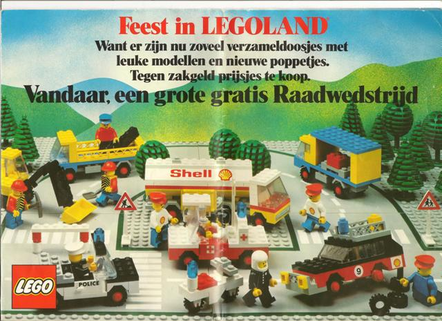 Lego 1978 Large Dutch LEGOLAND Town Foldout and Poster (99418-NL)