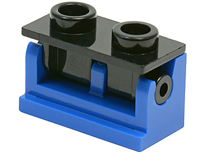 Lego Hinge Brick 1 x 2 with Black Top Plate (3937 / 3938)