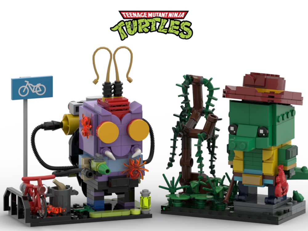 Lego TMNT - Set 6 - Brickheadz ( Leatherhead + Scumbug )
