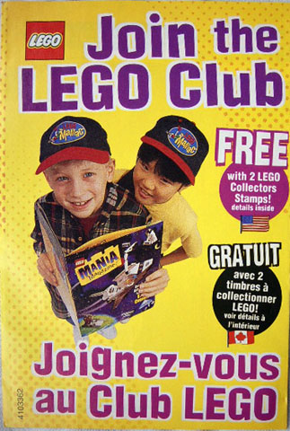 Lego 1996 Insert - LEGO Club - US/Canadian (4103362)