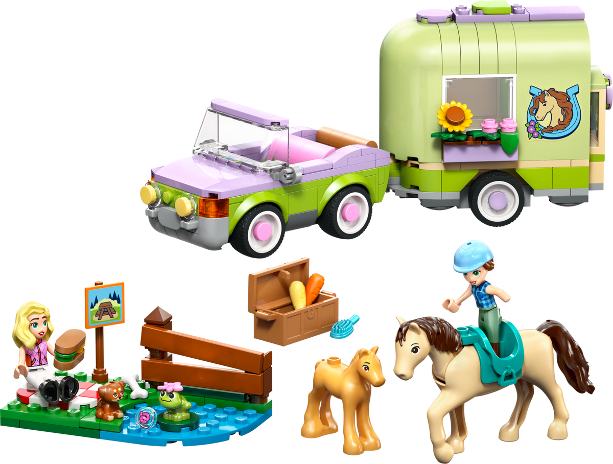 Lego Horse & Baby Foal Trailer